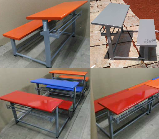 Kids Desk – 2 seater : Without Backrest
