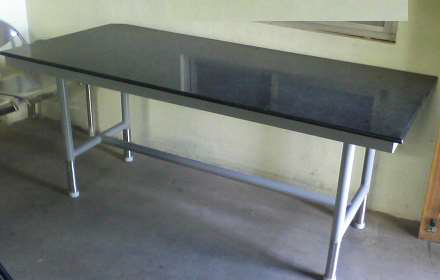 6 SEATER Plain DINING TABLE with Granite Top